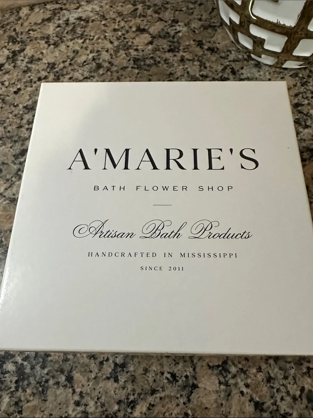 NIB A'MARIE’S Bath Flower Shop Cozy Moments Artisan Bath Soap Flower